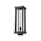 Z-Lite Glenwood 1 Light Outdoor Post Mount Fixture, Black & Clear 586PHBS-BK - alternate 5